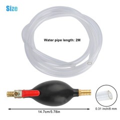 Gas Transfer Siphon Pump Gasoline Siphone Hose Oil Water Fuel Transfer Hand Pump