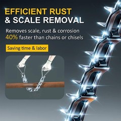 DS12 Steel Pipe Descaler 33″ for Zinc-Plated Steel Scale Remover, 3″ – 12″ Pipes
