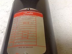 Danfoss PN3427 DC Motor 1/2 0.5 HP 1750 RPM 56C 180 V TENV PN 3427