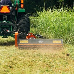 Titan Attachments 3 Point 65″ Offset Flail Ditch Bank Mower for Cat 1 Tractors