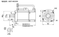600W 1.91Nm NEMA24 220V 3000RPM AC Servo Drive Motor Kit 60ST-M01930 CNC Machine