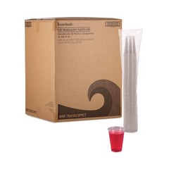 Boardwalk TRANSCUP9CT 9 oz. Polypropylene Cold Cups – Translucent (2500/CT) New