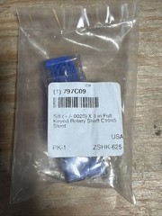 5/8″ keyed shaft x 3″ long