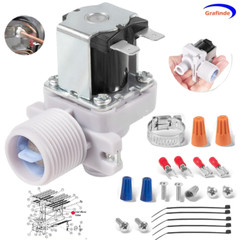 Water Valve for Hoshizaki Ice 3U0111-01, J248-030, 120V 60HZ with Mounting Nuts