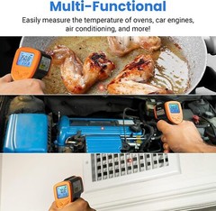 Infrared Laser Thermometer Gun No-Contact Digital Temperature Measurement Tester