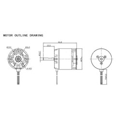 F2835-4000kv Brushless Motor For Align Trex For T-Rex 450 Rc Airplane Helicopter