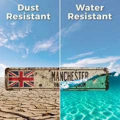 MANCHESTER UNITED KINGDOM Vintage Style Street Sign British Britons Brits flag
