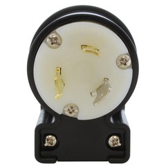 AC WORKS® NEMA L7-20P – 20A, 277V Locking Male Plug in Black
