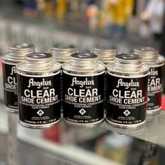 Clear Shoe Cement Adhesive for Leather Rubber Plastic Vinyl 4oz All Purpose Glue