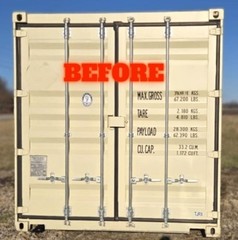 FAST Mount long handle NO WELD kit for easy open shipping container doors