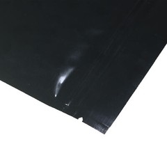 100/500 Glossy Black Smell Proof Mylar Foil Bags Resealable Zipper Seal Pouch