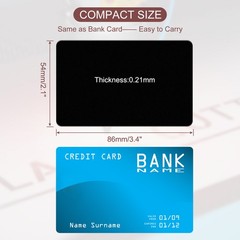 100 Pack Metal Business Cards Blank 3.4×2.1″ Aluminum Laser Engrave Printable