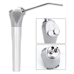 EASYINSMILE Dental 3 Way Air Water Spray Triple Syringe Handpiece 2 Nozzles Tips