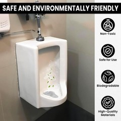 3 – 50 Scented Bathroom Urinal Screens Deodorizing Anti-Splash Fresheners Mats