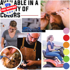Safety Glasses – Scratch Resistant Wraparound Eyeware, Polycarbonate, 12 Colors