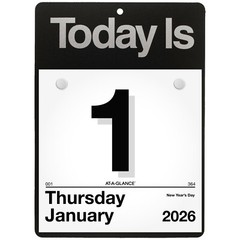 2026 At-A-Glance K1-00 Today Is Tear Off Wall Calendar with Base, 6 x 6″