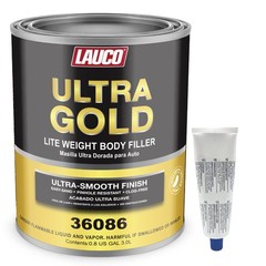 LAUCO Ultra Gold Premium Lightweight Body Filler, Bridges Holes, Water