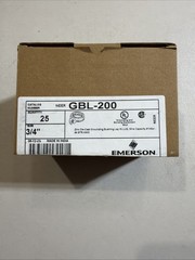 Emerson GBL-200 Zinc, Diecast Grounding Bushing Wire #14 to #4 QTY 25 3/4” !!!!￼