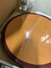 NEW 30″ Round Resin Restaurant Table top 2 Tone Mahogany/cherry with Quick Ship