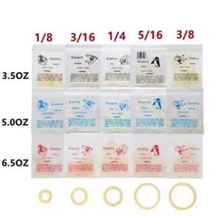15 Sizes Dental Orthodontic Rubber Bands Elastics Latex Braces 3.5 /5.0 /6.5 oz
