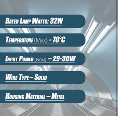 ICN2P32N, 120-277V, 50-60Hz Input Frequency, Solid Wire Type, 10 Pack