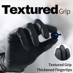 Advance Black Nitrile Exam Gloves IF 51, 5 Mil Disposable Gloves 1000pc S/M/L/XL