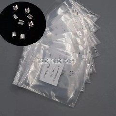 100 Pcs 10 Packs Dental Orthodontic Crimpable Hook Split Sliding Stops General