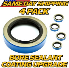(4Pk) Double Lip Seal Replaces 171255TB 3500lb Trailer Axle 84 Spindle w/SEALANT