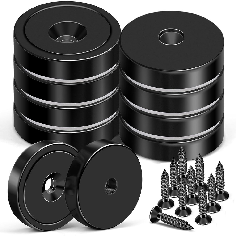 150LB Neodymium Magnets 1.4″ Countersunk MIKEDE 2PK