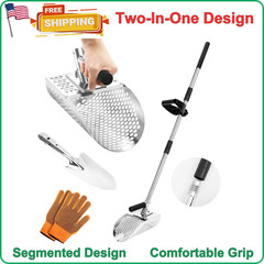 Long Handle Sand Scoop with Shovel for Metal Detecting, Metal Detector at Beach