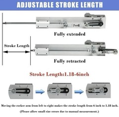 DIY Reciprocating Linear Actuator 24V200RPM Adjustable Stroke30-150mm Motor kit