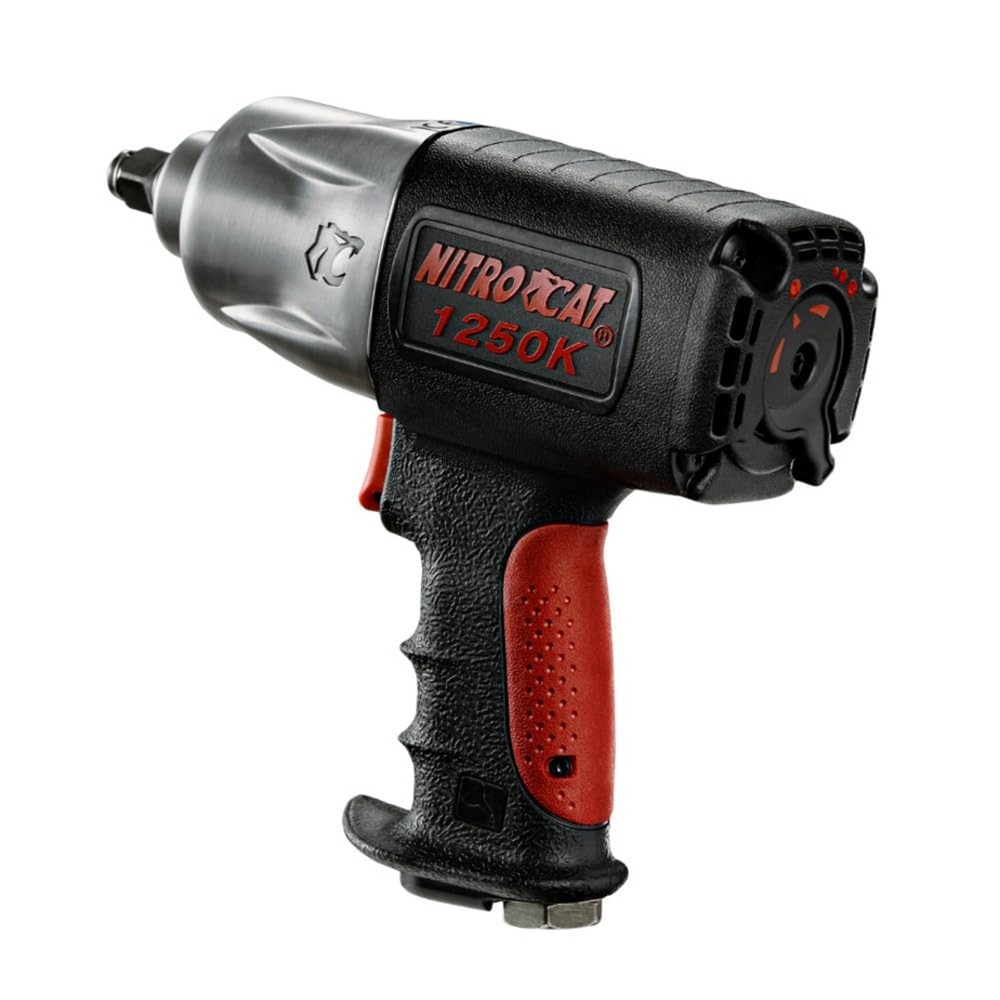 AIRCAT Pneumatic Tools 1250-K 1/2-inch NITROCAT Composite Twin Clutch Impact …