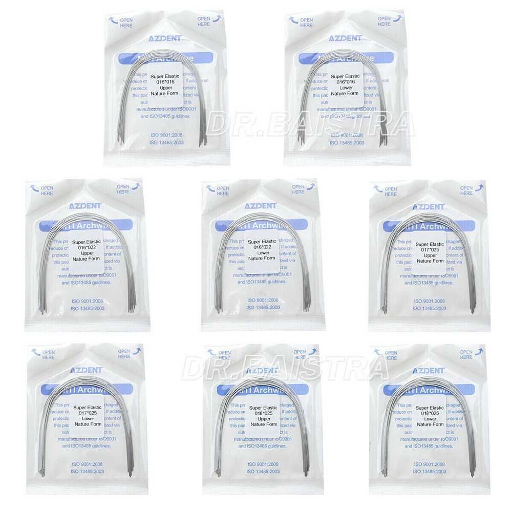 10X AZDENT Dental Orthodontic Super Elastic Niti Nature Rectangular Arch Wires