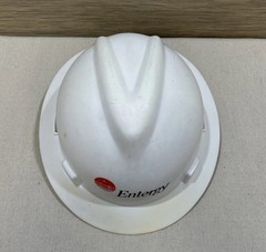 Entergy White V-Gard MSA Full Brim Hard Hat – Medium