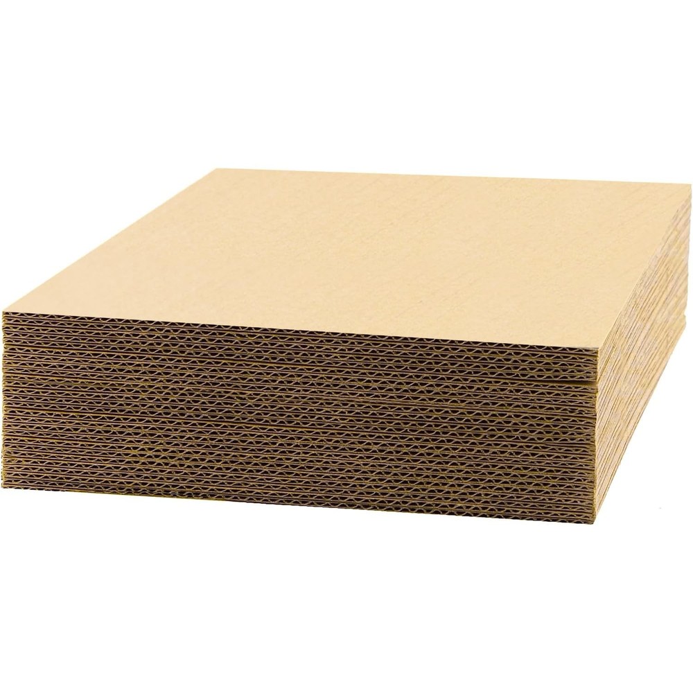25 Pack Corrugated Cardboard Sheets Flat Cardboard Pads Packing Mailing Moving