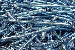100 – 1/4″ X 5″ Hex Washer Head Self Drilling Screw Tek #3 Point Zinc IHW #14