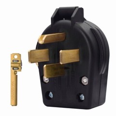 NEMA 14-50P Plug, 4 Prong Dryer/Range Oven Stove Angle Plug, 30-50 Amp 125/250V*
