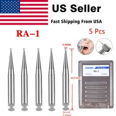 Dental Carbide Burs Straight Fissure Head Bur Latch 2.35mm RA For Low Speed