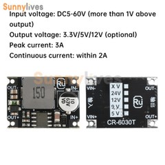 DC-DC Step-down Module 60V48V36V24V To 12V5V3.3V Car Power Mini Buck Converter