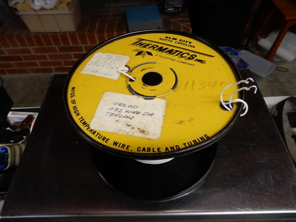 Thermonics Teflon Coated White Wire 20 Ga Solid At Least 2 Pieces 3 Pounds!