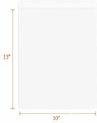 Self Adhesive Resealable 10″ x 13″ Clear Plastic Cellophane Poly Bags/Packaging