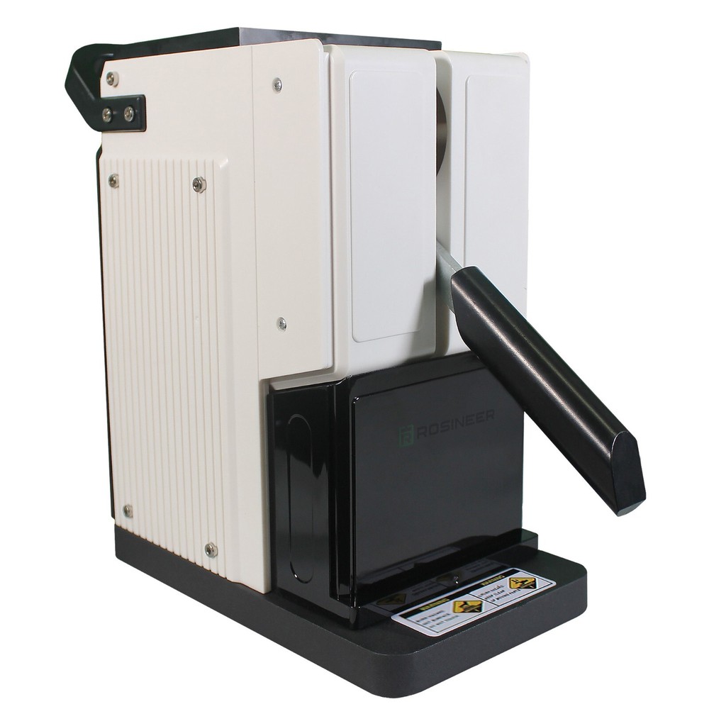 Portable Heat Press Machine, Dual Heat 2 x 3 Inch Plates, Multipurpose, White