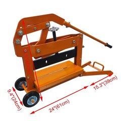 0-15.7in Cutting Width Manual Brick Cutting Machine Block Splitter Paving Cutter