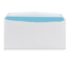 500#10 Security White Envelopes – GUMMED Seal, Windowless Design, Premium Securi