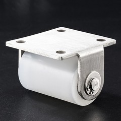 Perforated Bracket Guided Nylon Bearing Mobile Door Pulley Positioning Roller