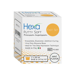 Hygedent Hexa VPS Putty Soft Regular Set Mint 290 mL Base & Catalyst BB 06/2026