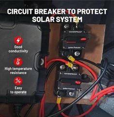 RED WOLF RWF-BXS-D30 Car Circuit Breaker 30A AMP+Manual Reset Switch OPEN BOX