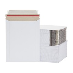 Rigid Photo Document Mailers Shipping Envelopes White 100 Pieces 11″ x 13.5″