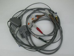 Burdick 10 Lead 15 Pin Plug EKG Cable LL RL RA LA V1 V2 V3 V4 V5 V6