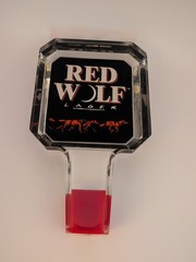 Red Wolf Lager Beer Tap Handle Bar Kegerator Draft Dispenser BRAND NEW